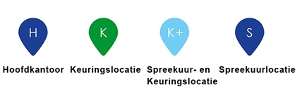 Legenda bij locaties 2
